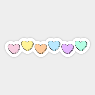 Convo Hearts Sticker